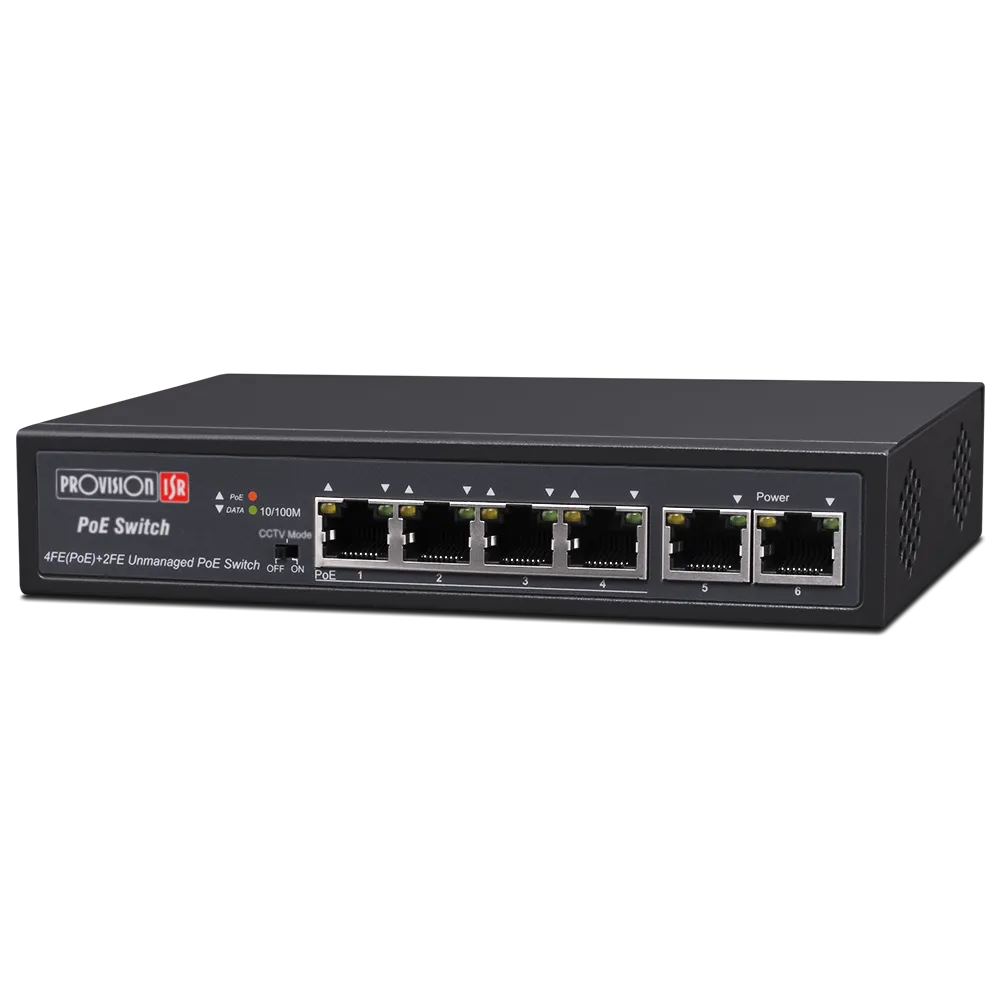 תמונה של סוויץ' POE מקצועי 6 פורטים POES-0460C2I תמונה של סוויץ' POE מקצועי 6 פורטים POES-0460C2I