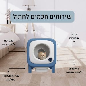 תמונה של שירותים חכמים לחתול